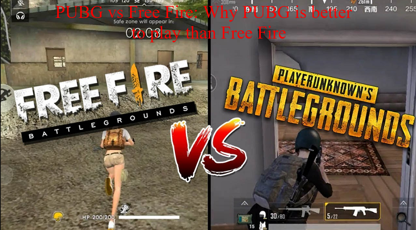 PUBG vs Free Fire: Why PUBG is better to play than Free Fire