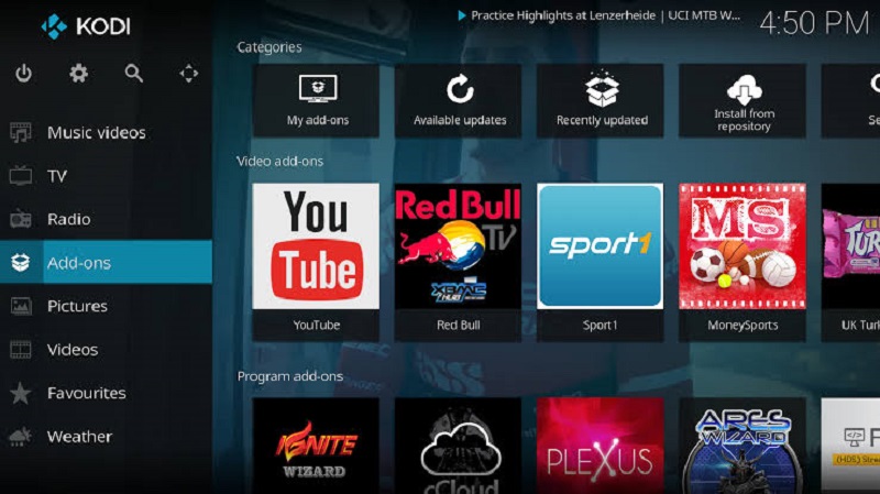 How to install Red Bull TV addon on Kodi