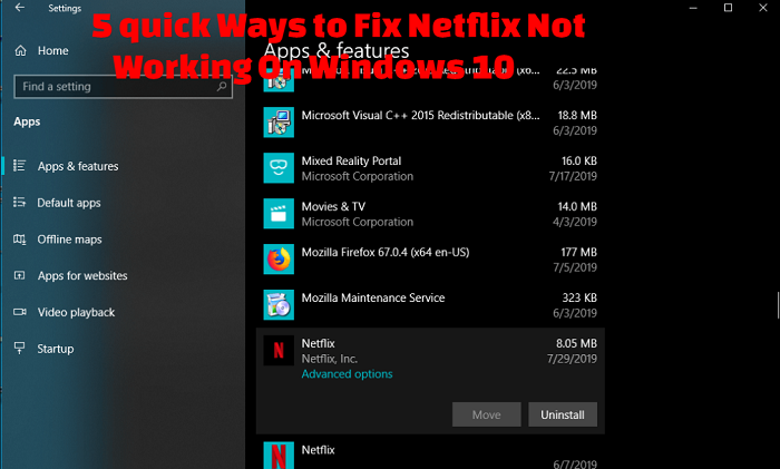 5 quick Ways to Fix Netflix Not Working On Windows 10