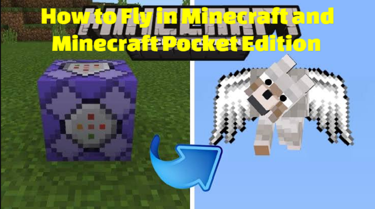 How to Fly in Minecraft and Minecraft Pocket Edition